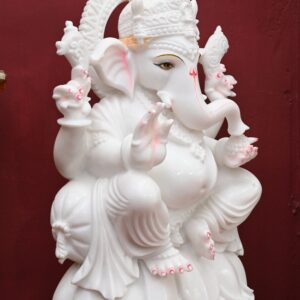 White Marble Ganesha Statue