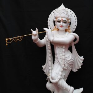 Marble Lord Krishna Statue