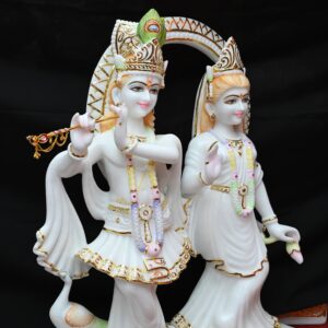 Marble Lord Radha Krishna Statue
