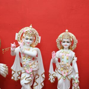 Marble Lord Radha Krishna Statue