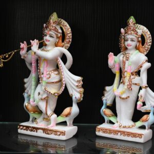 Marble Lord Radha Krishna Statue