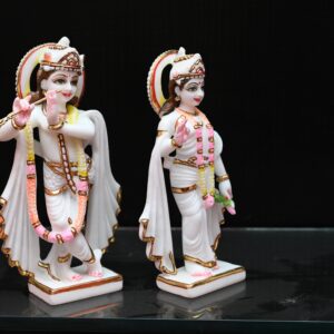 Marble radha Krishna Statue