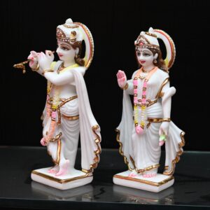 Marble radha Krishna Statue