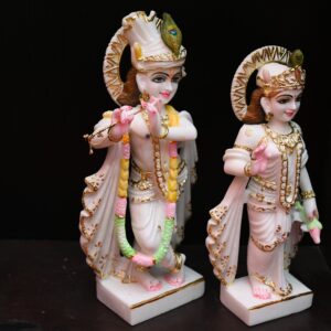 Marble Radha Krishna Statue