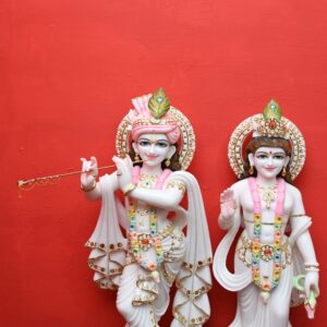 Marble Radha Krishna Statue