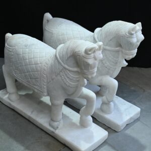 Marble pair of Decorative Horse