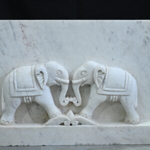 Marble Elephant White